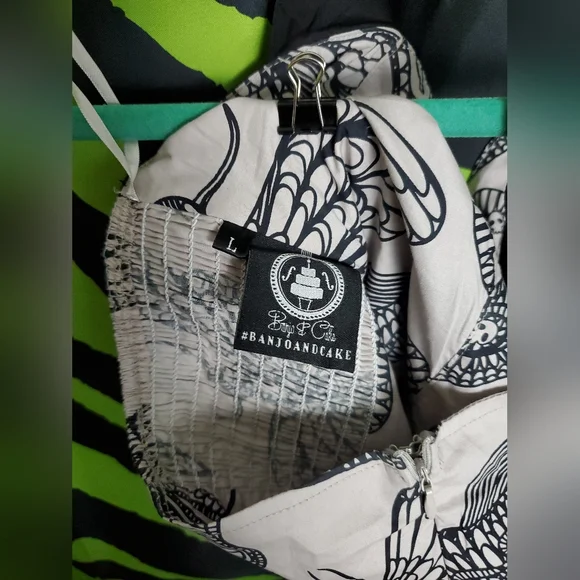 Banjocake Moth Halter Dress size L - Picture 10 of 11